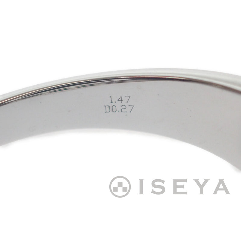 デザインリング 指輪 K18WG ブラックダイヤモンド サイズ棒約19号 メンズ ジュエリー アクセサリー 【ISEYA】