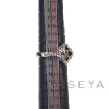 ダイヤ型 デザインリング 指輪 Pt900 ダイヤモンド サイズ棒約11.5号 レディース ジュエリー アクセサリー 【ISEYA】