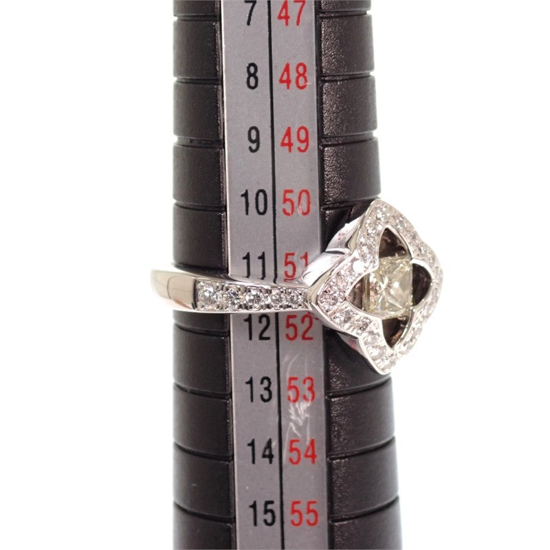 デザインジュエリー 11.5号 リング Pt900プラチナ ダイヤモンド レディース【中古】【Aランク】
