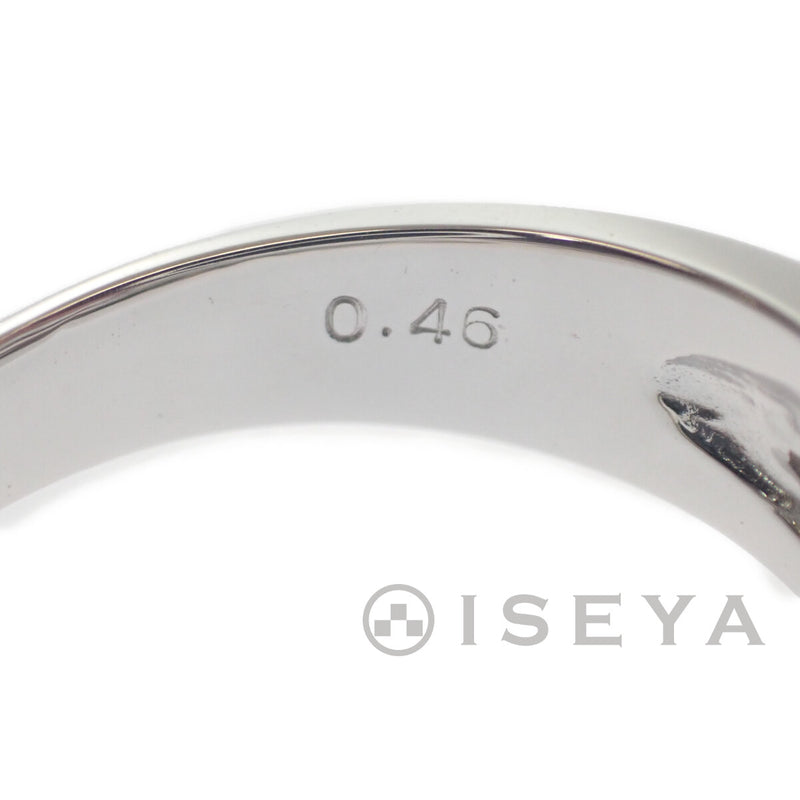 K18WG デザイン リング 指輪 ダイヤモンド0.46ct サイズ棒約11号 レディース ジュエリー アクセサリー【ISEYA】