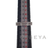 デザインリング 指輪 K18WG ダイヤモンド0.34Ct サイズ棒約10号 レディース ジュエリー アクセサリー 【ISEYA】