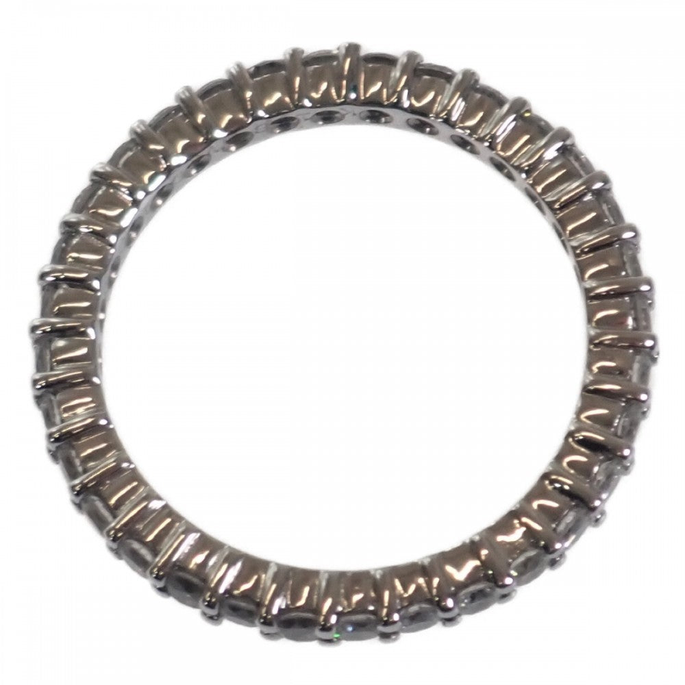 【中古】 デザイン ジュエリー フルエタニティ リング K18ホワイトゴールド ダイヤモンド サイズ棒約12号 レディース【Aランク】