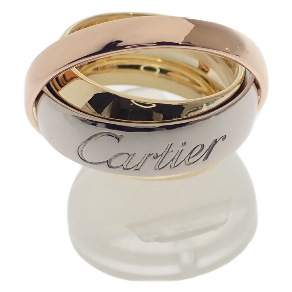 【Aランク】Cartier カルティエ トリニティ マストエッセンス リング 指輪 B4045953 K18 3カラー YG PG WG サイズ53 約13号 ジュエリー【ISEYA】