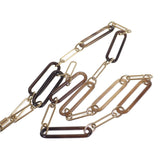 エルメス HERMES アミュレット パドロックGM ネックレス バッファローホーン ブラウン ゴールド レディース【中古】【SAランク】