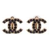 シャネル CHANEL ココマーク イヤリング メタル ラインストーン ゴールド レディース【中古】【ABランク】