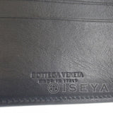 【Aランク】ボッテガヴェネタ BOTTEG AVENETA カセット コインパース付き二つ折りウォレット 649605_V1Q73_1045 二つ折り財布 カーフ ラムスキン ブラック オープン メンズ 【ISEYA】