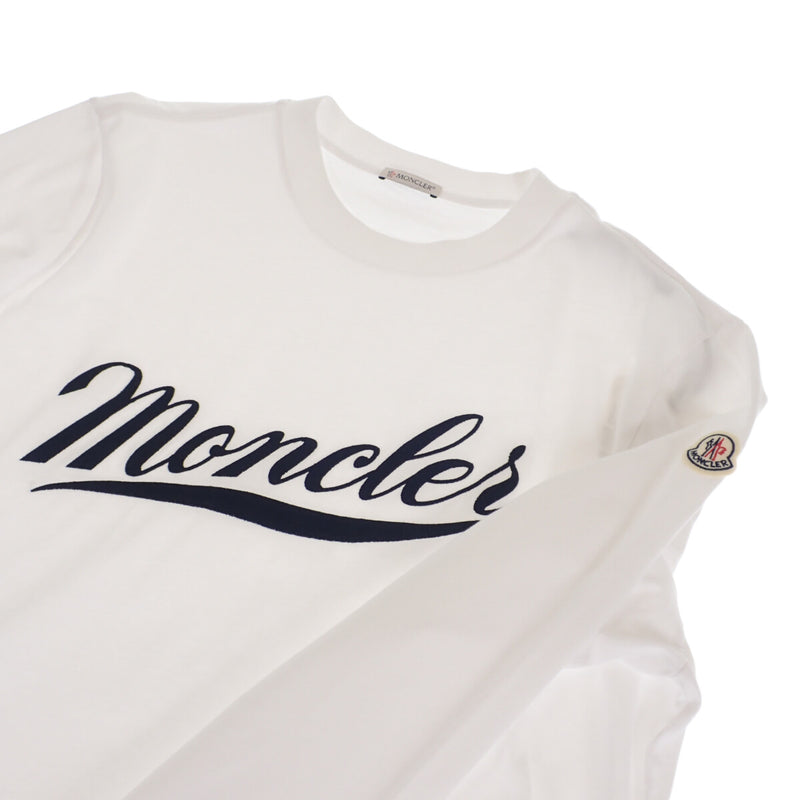 【即発・新品未使用】Lサイズ ホワイト MONCLER コットン Tシャツ
