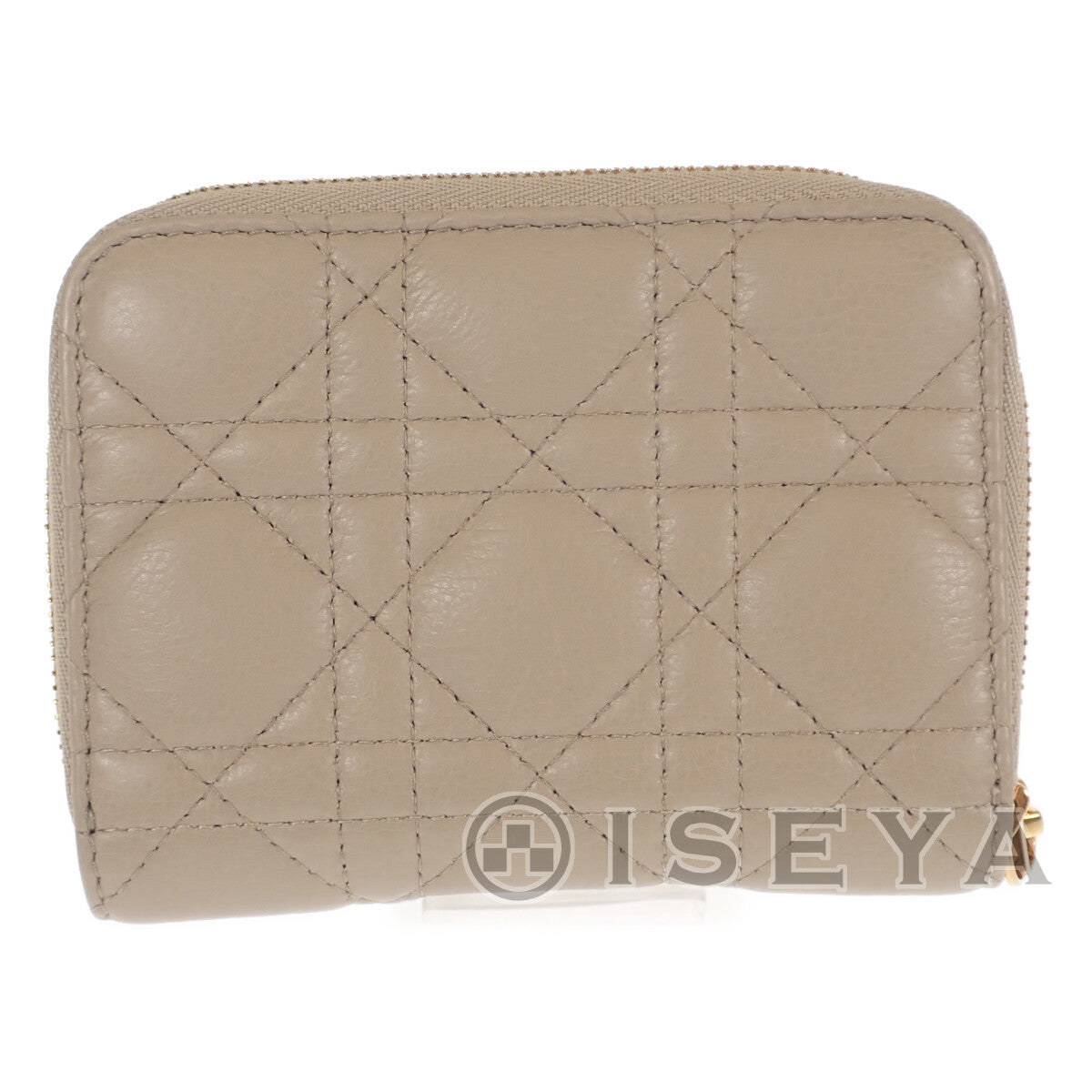 DIOR CARO バイフォールドウォレット 二つ折り財布 S5032UWHC_M116 カーフスキン サンド  ベージュ【ISEYA】【中古ブランド品通販ISEYA】