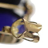 【中古】 K18 デザインジュエリー カメオ ブローチ K18イエローゴールド ブルー メノウ レディース【Aランク】