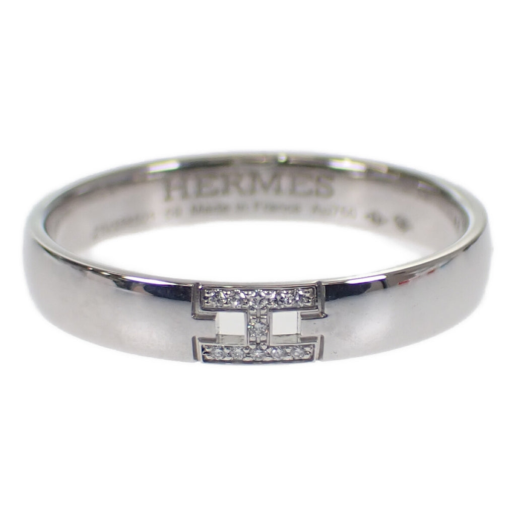 【Aランク】HERMES エルメス K18WG エヴァー ヘラクレス リング 指輪 H119853B 00046 サイズ59 約18.5号 ダイヤモンド ジュエリー【ISEYA】