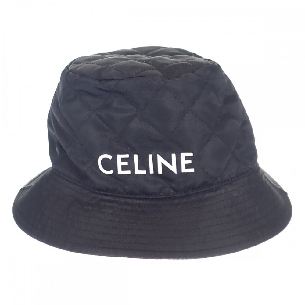 【中古】セリーヌ CELINE バケット 2AUB0930C.38NO ハット ナイロン ブラック メンズ【ABランク】