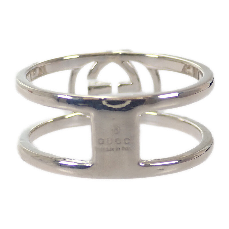 グッチ GUCCI インターロッキング ワイドオープンバンド 20号 295716J84008106 リング シルバー925 メンズ【中古】【Aランク】