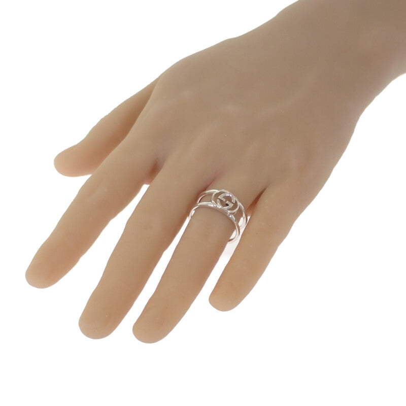 グッチ GUCCI インターロッキング ワイドオープンバンド 20号 295716J84008106 リング シルバー925 メンズ【中古】【Aランク】