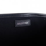 【Aランク】バレンシアガ BALENCIAGA ネイビースモールカバス ハンド ドット柄 3399332101Y9069 トートバッグ キャンバス レザー アイボリー オープン レディース【ISEYA】