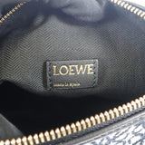 【Sランク】ロエベ LOEWE キュービィバッグ スモール A906K75X06 ハンドバッグ カーフ ジャガードキャンバス ジャガードネイビー ブラック レディース【ISEYA】