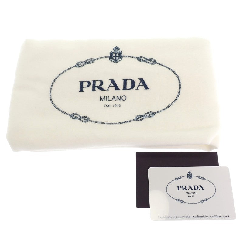 プラダ PRADA テリートートバッグ トライアングルロゴ 1BG130 トートバッグ パイル ホワイト レディース【中古】【Aランク】