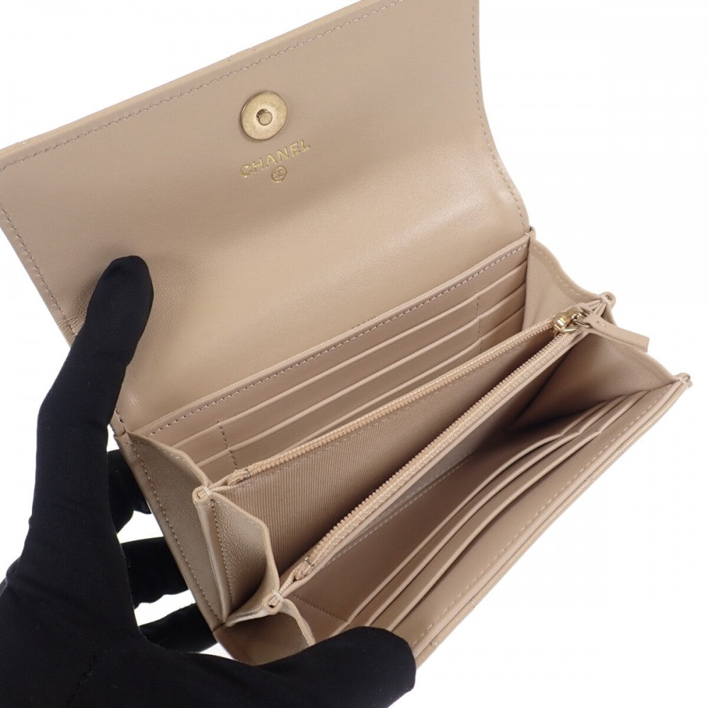 専用　シャネル CHANEL 三つ折り財布 レディース　ゴールド CHANEL（シャネル） 財布 ココボタン レディース ブランド 長財布