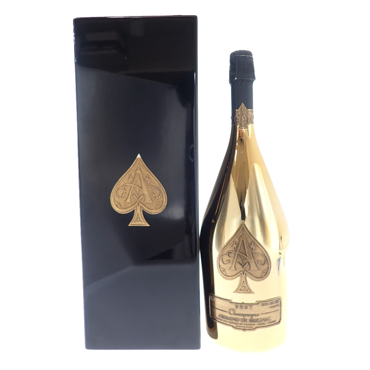 【中古】アルマンド ブリニャック Armand de Brignac ゴールドマグナム シャンパン お酒 シャンパン【Sランク】
