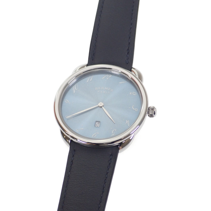 アルソーGM メンズ 腕時計 AR7Q.810 ステンレス レザーベルト 青 ブルー文字盤 クォーツ【ISEYA】
