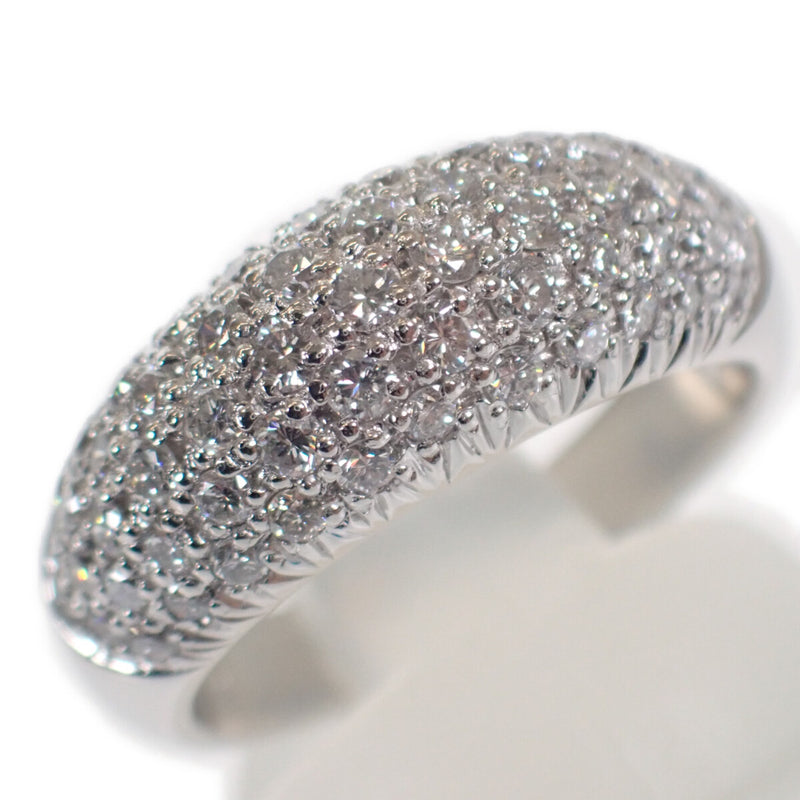 【Aランク】Pt900 デザイン ジュエリー リング 指輪 パヴェ ダイヤモンド1.03ct 約15号 アクセサリー レディース【ISEYA】