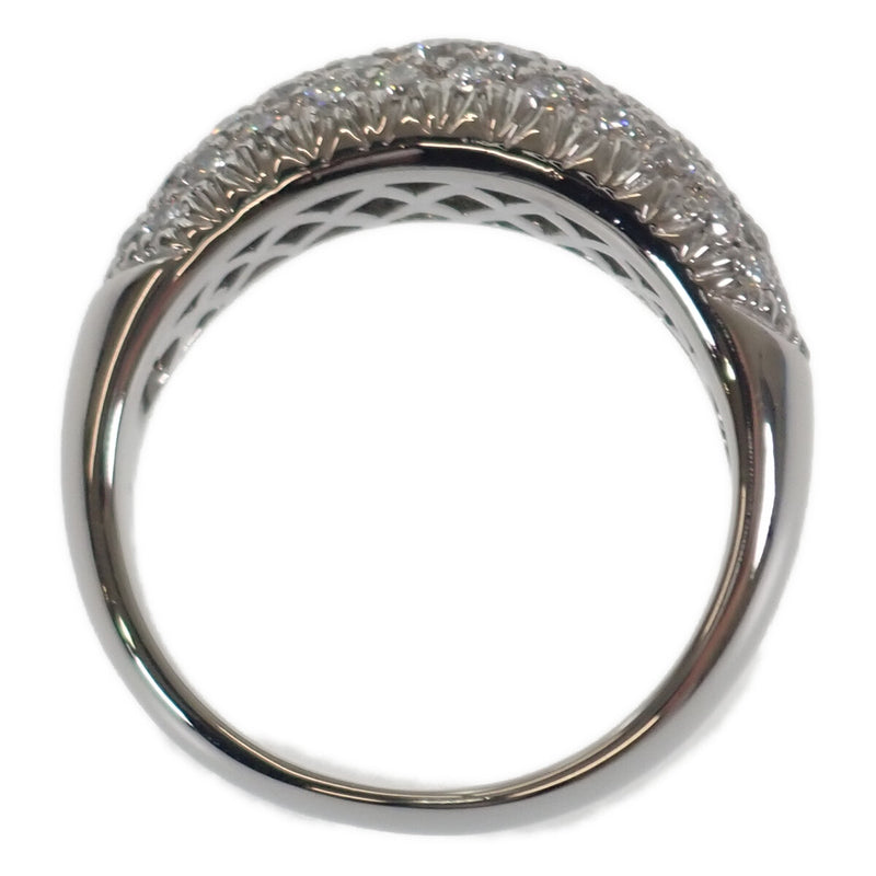 【Aランク】Pt900 デザイン ジュエリー リング 指輪 パヴェ ダイヤモンド1.03ct 約15号 アクセサリー レディース【ISEYA】