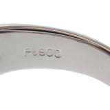 Pt900 デザイン ジュエリー リング 指輪 パヴェ ダイヤモンド1.03ct 約15号 アクセサリー レディース【ISEYA】