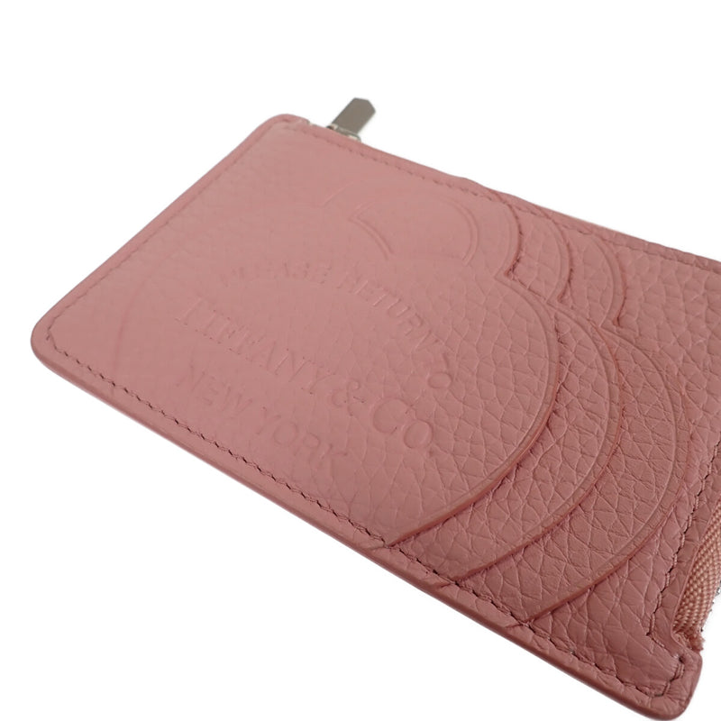 Tiffany\u0026co ティファニー カード ケース　ピンク　レザー　新品新品です