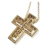 K18YG ベル エポック ネックレス ペンダント 20083571 ダイヤモンド0.17ct クロス 十字架 XXSサイズ【ISEYA】