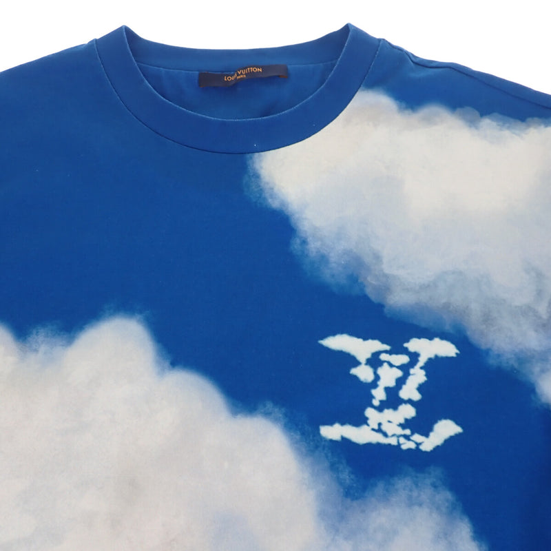 クラウドプリントTシャツ サイズL コットン 2020AW ブルー メンズ トップス【ISEYA】