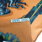 カレ90 スカーフ LES PARURES DU VENT シルク100％ オレンジ  レディース ブランド 小物 ファッション【ISEYA】