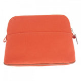 エルメス HERMES ボリードポーチ ミニ 20 H102773M_02 アクセサリーポーチ レザー キャンバス コットン オレンジ フー レディース【中古】【Aランク】