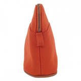 エルメス HERMES ボリードポーチ ミニ 20 H102773M_02 アクセサリーポーチ レザー キャンバス コットン オレンジ フー レディース【中古】【Aランク】