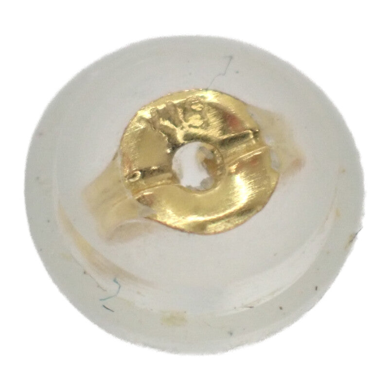 【中古】 K18 デザインジュエリー ピアス K18イエローゴールド ブラック ゴールド オニキス レディース【Aランク】