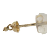 【中古】 K18 デザインジュエリー ピアス K18イエローゴールド ブラック ゴールド オニキス レディース【Aランク】