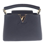 【Aランク】ルイヴィトン LOUIS VUITTON カプシーヌ MINI M46234 2WAYバッグ ハンドバッグ トリヨン ノワール フラップ ゴールド金具 レディース【ISEYA】