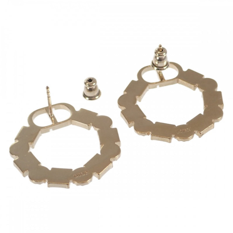 ディオール Dior PETIT CD E1858PTCCY ピアス メタル ブラッククリスタル ゴールド レディース【中古】【Aランク】