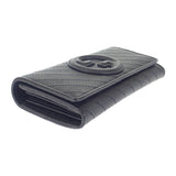 グッチ GUCCI ブロンディ コンチネンタルウォレット 760302_AACP7_1000 長財布 レザー ブラック レディース メンズ【中古】【Aランク】