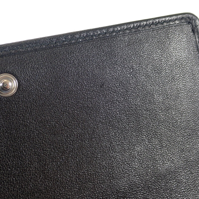 グッチ GUCCI ブロンディ コンチネンタルウォレット 760302_AACP7_1000 長財布 レザー ブラック レディース メンズ【中古】【Aランク】