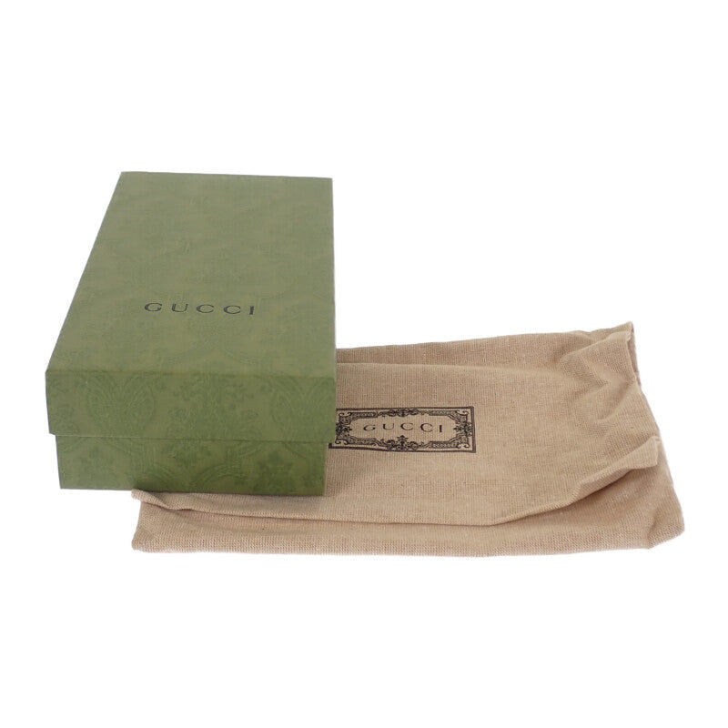 グッチ GUCCI ブロンディ コンチネンタルウォレット 760302_AACP7_1000 長財布 レザー ブラック レディース メンズ【中古】【Aランク】