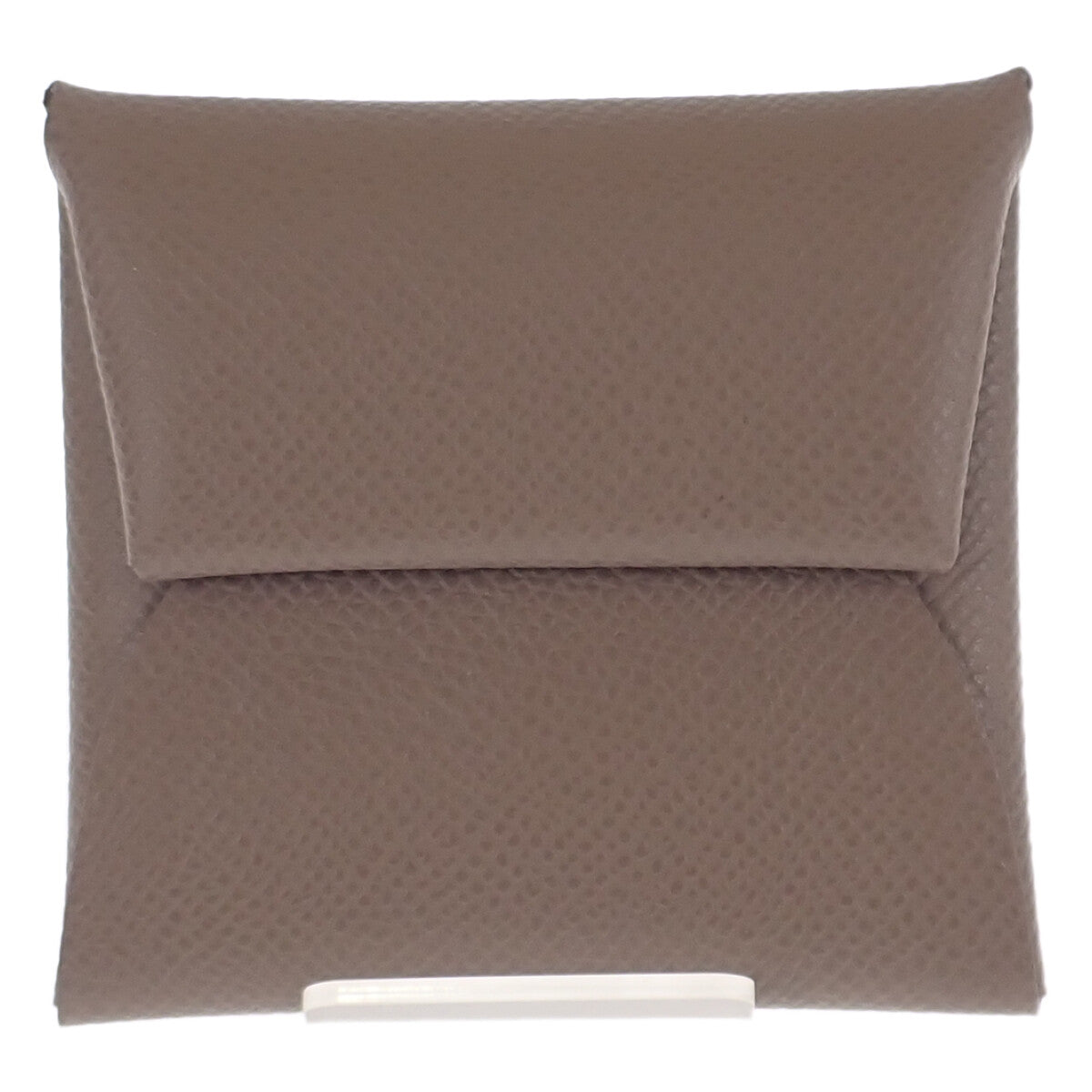 エルメス HERMES バスティア コインケース ヴォーエプソン エトゥープ ベージュ レディース【中古】【SAランク】