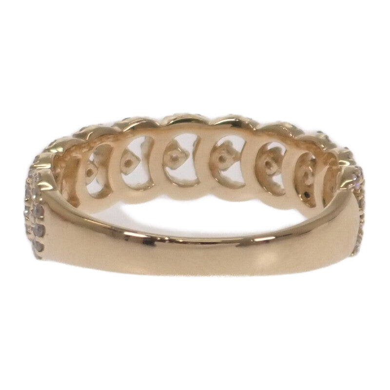 デザインジュエリー 14.5号 リング K18イエローゴールド ダイヤモンド レディース【中古】【Aランク】