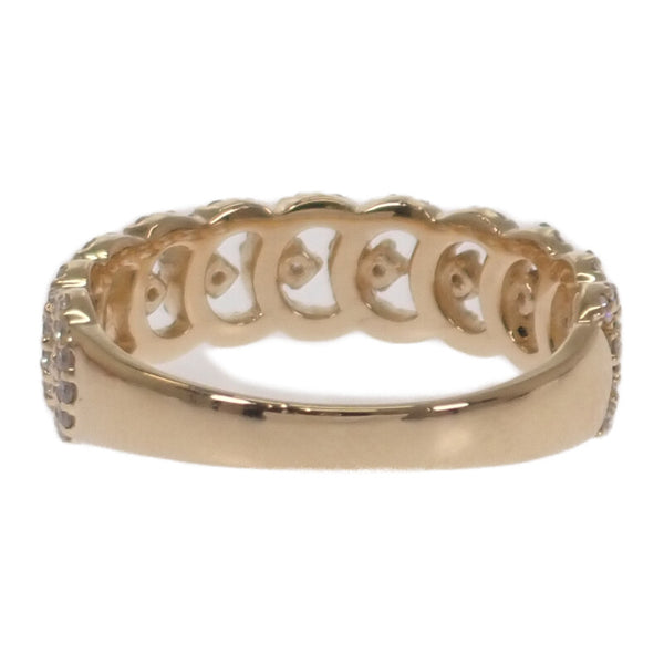 デザインジュエリー 14.5号 リング K18イエローゴールド ダイヤモンド レディース【中古】【Aランク】