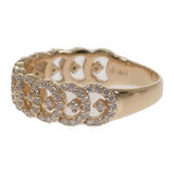 デザインジュエリー 14.5号 リング K18イエローゴールド ダイヤモンド レディース【中古】【Aランク】