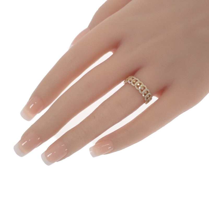 デザインジュエリー 14.5号 リング K18イエローゴールド ダイヤモンド レディース【中古】【Aランク】