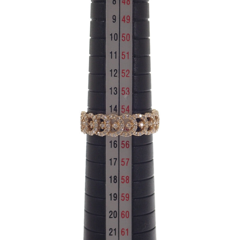 デザインジュエリー 14.5号 リング K18イエローゴールド ダイヤモンド レディース【中古】【Aランク】