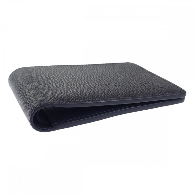 ルイヴィトン LOUIS VUITTON ポルトフォイユ・ミュルティプル M30530 二つ折り財布 タイガ ブルーマリーヌ メンズ【中古】【Aランク】