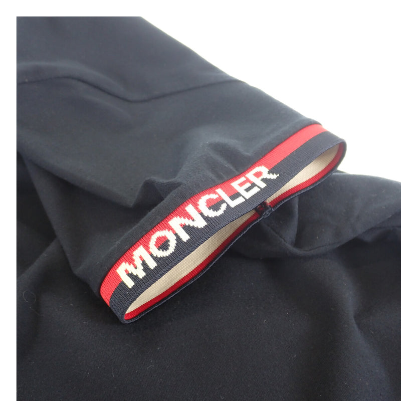 【Aランク】Moncler モンクレール MAGLIA モックネックTシャツ 半袖 トップス E10918000700 87296 コットン ブラック Sサイズ【ISEYA】