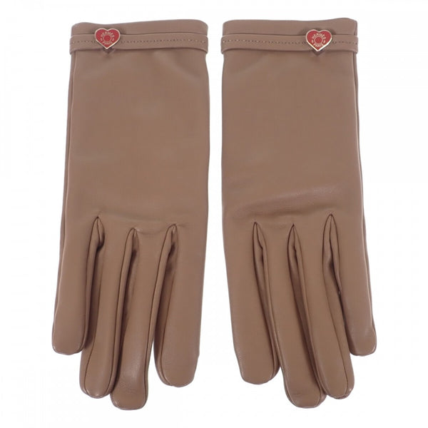 エルメス HERMES ドリームラブ グローブ 手袋 アニョーミロ エトゥープ サイズ 7 レディース【中古】【ABランク】