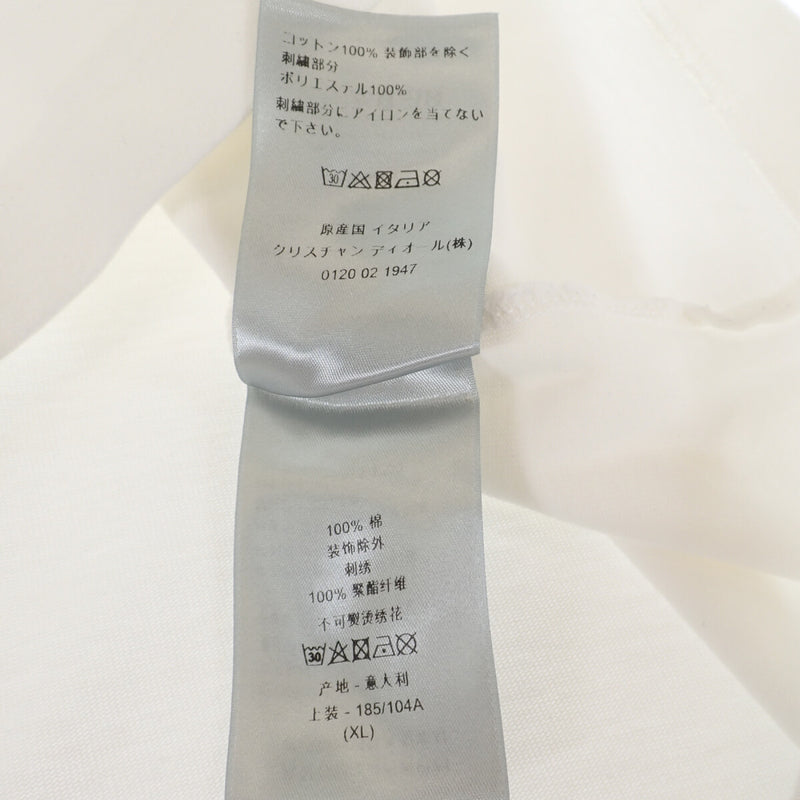 【Aランク】Christian Dior クリスチャンディオール ジュディブレイムコラボ Tシャツ 半袖 043J625B0554 コットン ホワイト XLサイズ メンズ 【ISEYA】