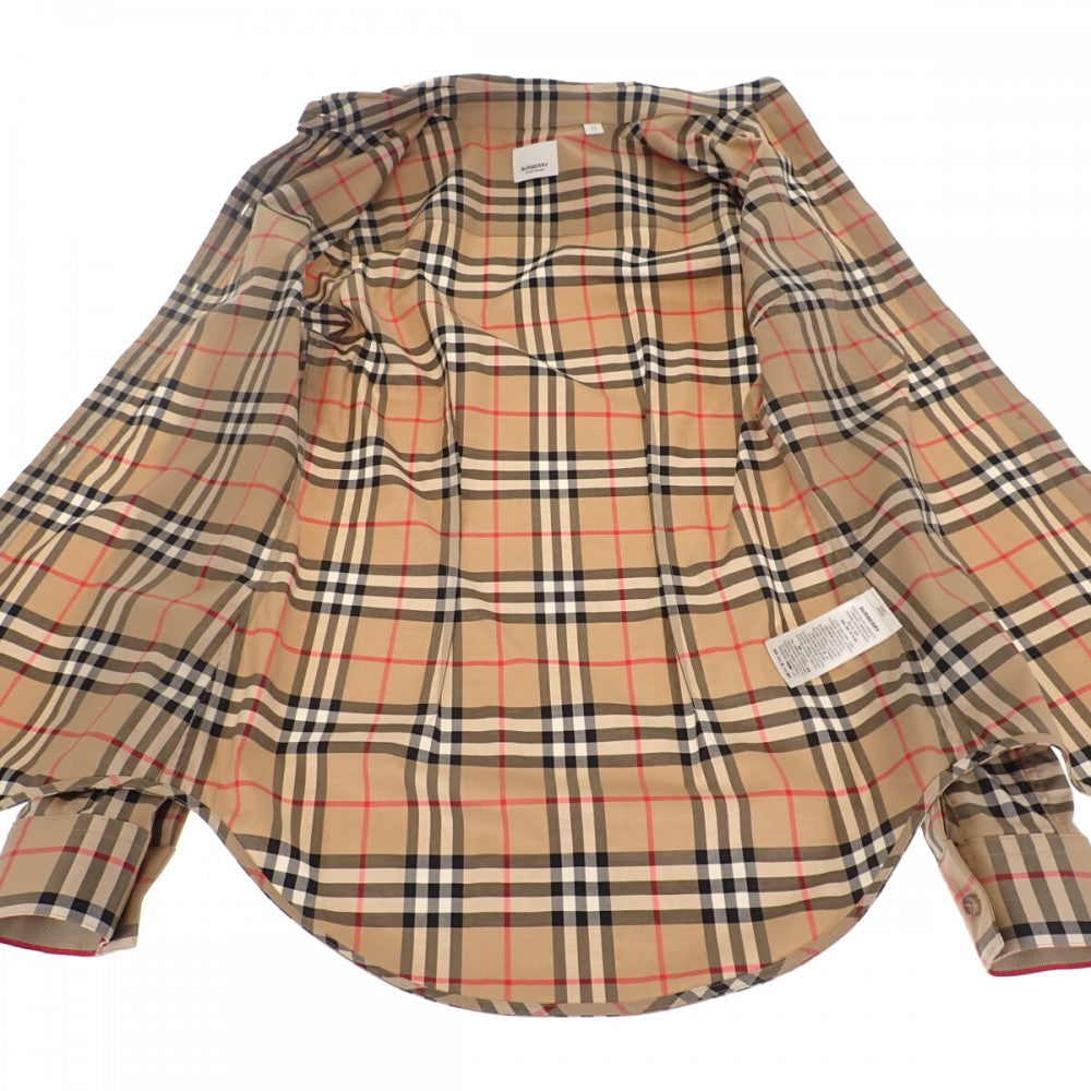 バーバリー BURBERRY ヴィンテージチェック 36 80222841 長袖シャツ コットン ポリエステル ベージュ レディース【中古】【Aランク】